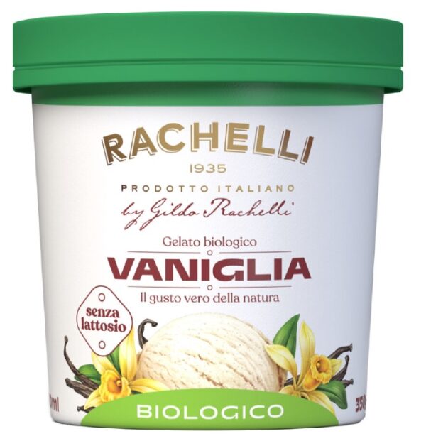 LODY WANILIOWE BEZ LAKTOZY FAIR TRADE BEZGLUTENOWE BIO 500 ml - RACHELLI ICE CREAM