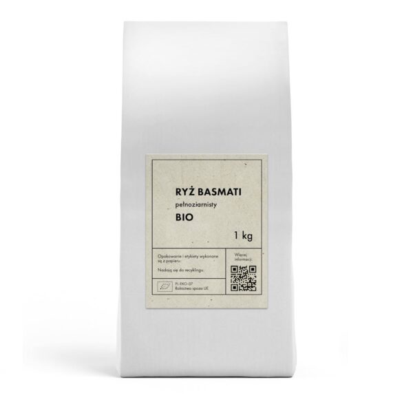 RYŻ BASMATI PEŁNOZIARNISTY BIO 1 kg - THE PLANET