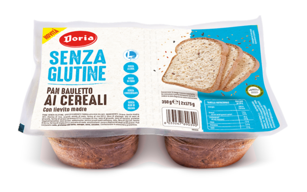 CHLEB TOSTOWY ZBOŻOWY Z ZIARNAMI KROJONY BEZGLUTENOWY (2 x 175 g) 350 g - DORIA