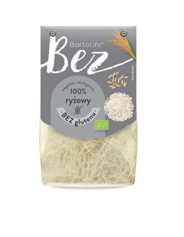 przecena MAKARON (RYŻOWY) KRAJANKA BEZGLUTENOWY BIO 250 g - BARTOLINI