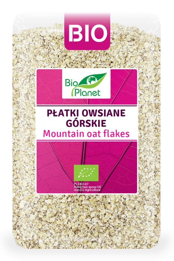 przecena PŁATKI OWSIANE GÓRSKIE BIO 1 kg - BIO PLANET