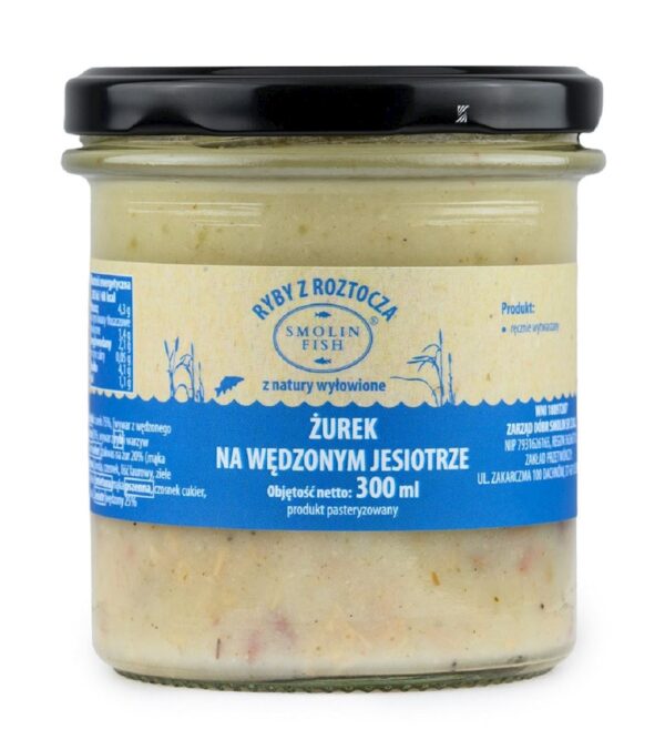 przecena ŻUREK NA WĘDZONYM JESIOTRZE 300 ml - SMOLIN FISH